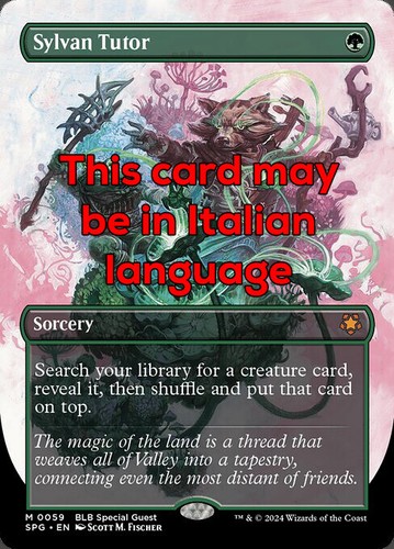 Mtg sylvan tutor - tutor, 59