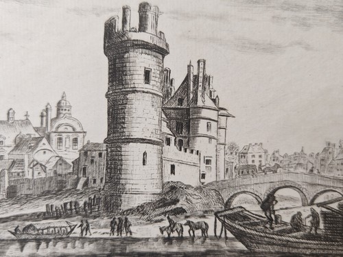 Gravure paris tour de - paris,