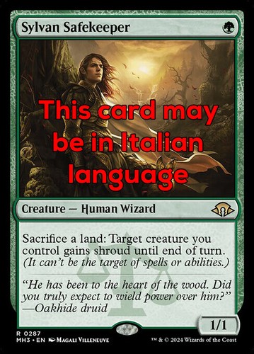 Mtg sylvan safekeeper exc - safekeeper,